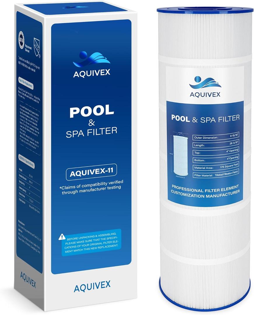 CX1750RE Pool Filter Cartridge, Compatible with Hayward Star Clear Plus CX1750RE, Hayward C1750, W3C17502, Filbur FC-1294, Pleatco PA175, Unicel C-8417, Waterway Pro Clean 817-0175P, 1 Pack