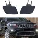 Left & Right Side Headlight Lamp Washer Cover for Jeep Grand Cherokee 2016-2021 Replaces 5XL51TZZAA 5XL50TZZAA