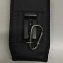 Phone Holster for Belt with Metal Clip and Magnetic Closure Compatible with iPhone 16/15/14/13/12 Pro and Non-Pro, Galaxy S25 S24 S23 S22 for Everyday Protection, M-Black