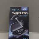 Bluetooth Headset V5.3, Wireless Earpiece with 500mAh Charging Case Hand-Free Headphones Noise Canceling Mic for Office/Driving/Business