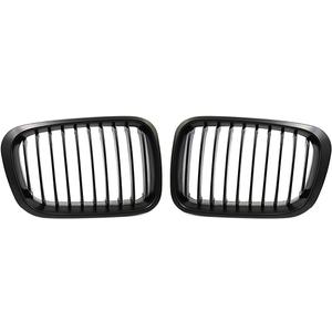 uxcell Matte Black Front Upper Kidney Grille Grill for BMW 3 Series E46 320i 328i 330i 323i 325i 4 Door Sedan 1998-2001 2pcs