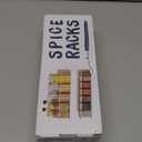 Magnetic Spice Rack For Refrigerator, Magnetic Fridge Shelf For Kitchen, Magnetic Shelf For Fridge Space Saving Black 4 Pack With Magnetic Paper Towel Holder