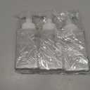 Foaming Soap Dispenser 15oz/450ml Clear Empty Foam Soap Dispensers, Square Refillable Plastic Foaming Hand Soap Dispenser Soap Pump for Liquid Soap, Shampoo, Body Wash(4 Pack)