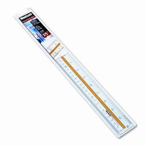 Westcott Acrylic Data Highlight Reading Ruler with Tinted Guide [Set of 3]