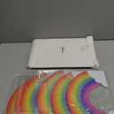 WILLBOND 7 Pieces Rainbow Honeycomb Paper Centerpiece Rainbow Party Table Decoration Cloud No Crease Converting Centerpieces for Tables Christmas Birthday Party