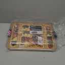 FARBERWARE Build-a-Board Cutting Board with Three Compartments and Clear Locking Lid for Charcuterie, Snacks, and More, Acacia