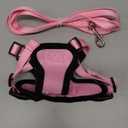 rabbitgoo Cat Harness and Leash for Walking, Escape Proof Soft Adjustable Vest Harnesses for Cats, Easy Control Breathable Reflective Strips Jacket, Pink, XXS