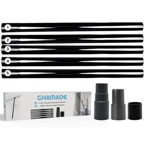 5Pack 1.25 Inch Vacuum Extension Wands plus 1-3/8'' to 1-1/4'' Vacuum Hose Adapter - 1.25 Inch Shop Vac Extension Tubes, Accessories and Attachment 32mm & 35mm, Replacement Vacuum Cleaner Pipe Tubes