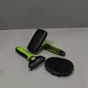 3PCS Self Cleaning Slicker Brush & Pet Grooming Rake & Bath Brush for Dogs,Cats and Horses | Double-Sided Dematting Comb & Skin Friendly Deshedding Grooming Tool | Premium Pet Supplies(Green Black)