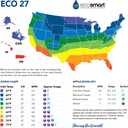 EcoSmart ECO 27 Tankless Water Heater, Electric, 27-kW - Quantity 1, 17 x 17 x 3.5