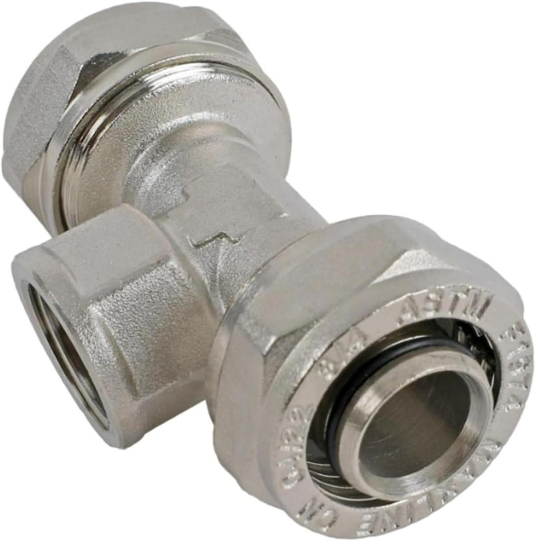 M8078 MaxLine piping system 3/4" tee with 1/2" female NPT pipe thread for the center/middle inlet of the tee