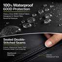Lime Grill Cover - 58 Inch Heavy Duty BBQ Grill Cover for Outdoor Grill, Waterproof, UV, Fade & Tear Resistant, Gas Grill Cover for Weber Charbroil Genesis Nexgrill and More