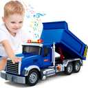 SpringFlower Large Dump Truck Toy for 3 4 5 6 7 Years Old Boy, Truck Toy with Sound and Light, Kids Toddlers Birthday Gifts for Boys & Girls,for Indoor & Outdoor