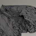 Round Spandex Tablecloth, Elastic Fitted Waterproof Tablecloths for 36"-44" Tables, Stretch Washable Picnic Table Cover for Camping, Dining, Indoor and Outdoor, Grey