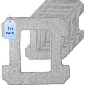 16 Pack Mopping Pads for ECOVACS Winbot W2 PRO Omni / W2 PRO / W2 / W1 PRO / W1 Window Cleaning Robot, Washable Microfiber Mop Pad Window Cleaning Replacement Accessories