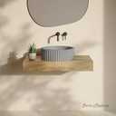 Swiss Madison Lafayette 16" Round Concrete Vessel Sink in Gray