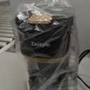 Tastyle Single Serve One Cup Coffee Maker, for K Cups and Grounds, Mini Coffee Maker with Portable Handle, 6 to 12 Oz Brew Size, for Travel, Camping, Office, RV and Dorm, 120V, Black and Gold