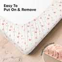 KeaBabies 2-Pack Organic Crib Sheets for Boys, Girls - 52x28 Fitted Crib Mattress Sheet Neutral, Breathable Jersey Cotton Cover for Baby Bed, Toddler Mattress, Soft & Cute Prints (Butterflies)