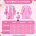 Kindergarten graduation cap and gown with 2026 Tassel, Certificate for Toddler Children (27"-33") (Pink)