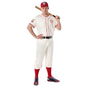 Morph Adult Baseball Costume Men League Coach Outfit Baseball Halloween Costumes for Men 2XL