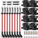 UF413 Ignition Coils Pack & Double Iridium Spark Plugs & 10.2MM Spark Plug Wires for Buick Rainier/Cadillac Escalade CTS/Chevy Silverado Impala Suburban Tahoe/GMC Envoy Sierra Yukon/Hummer H2 H3
