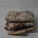 5x7 Ft Machine Washable Area Rugs for Bedroom, Thin Vintage Floral Print Rug Non Slip Carpet for Living Room, Dining Room, Office Home Decor (Beige Yellow)