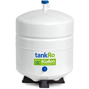 tankRo RO132-TNK RO Water Filtration System Expansion Tank 4 Gallon Capacity – NSF Certified – Compact Reverse Osmosis Water Storage Pressure Tank 1/4" Tank Ball Valve