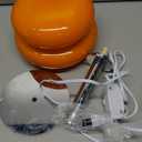 Glivpny Mushroom Lamp Table Lamp for Night Stands,Mid Century Modern Desk Lamps for Bedroom, Vintage Dimmable Bedside Small Lamps, Cute Cool Home Room Aesthetic Decor for Living Room (Orange)