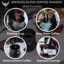 Blind Espresso Shaker 58mm with Walnut Lid | Magnetic Dosing Cup for 58 mm Portafilters | Coffee Grounds Distribution Tool