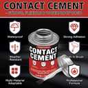 Bondtech Contact Cement Adhesive, Professional Neoprene Contact Adhesive, Strong Bonding for Woodworking, Leather, Repairs and Crafts (4.16 Ounce)