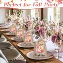 Wesnoy 50 Pcs Thanksgiving Burlap Gift Bags with Drawstring and 50 Pcs Tags 5x7 Autumn Fall Pumpkin Treat Bags Harvest Candy Goodies Sacks for Thanksgiving Party Favor DIY(Pink Pumpkin)