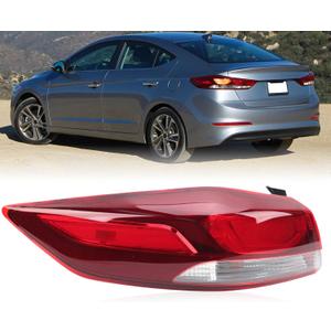 8 x Tail Light for Compatible with 2017-2018 Hyundai Elantra Outer Rear Brake Stop Lamp with Side Marker Lamp Replace 92401-F2020 Left Driver Side (US Version)