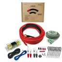 1/0 Gauge Amplifier Wiring Kit, Power Handling Complete Amplifier Wire Kit for High-Performance Car Audio Maximum Sound Quality and Power Efficiency to Your Radio, Subwoofers and Speakers (AGAK0 CCA)