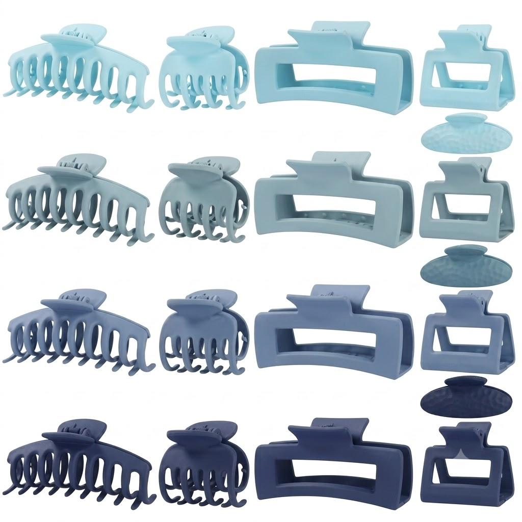 Hair Claws 16 Pcs Hair Clips for Women Thin Thick Curly Hair Large and Small Matte Banana Clips Strong Hold Nonslip