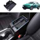 Car Center Console Organizer Tray Compatible with Alfa Romeo Tonale 2022-2024 Accessories Console Organizer Central Storage Box, Armrest Organizer Insert Tray Armrest Console Organizer