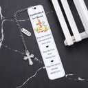 2025 Confirmation Gifts for Teen Girls Confirmation Gifts for Boys Inspirational Baptism Gift with Bible Verse for First Communion Religious Events Christian Confirmed in Christ Bookmark for Girls