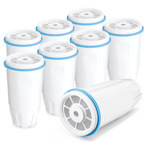Water Filter Replacement Compatible with Zero Pitcher and Dispenser ZR001 ZR017 ZR004 ZP006 ZD013 ZS008, MultiStage Filter System, Reduce Lead, Chromium, and PFOA/PFOS, Pack of 4, By DESENRUIS