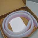 PATIKIL 79 Inch Collapsible Shower Threshold Water Dam Guard, Shower Stopper Barrier Self Adhesive Sink Splash Guards for Frameless Shower Door Bottom, Clear (1.2"Wx0.6"T)