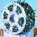 Christmas Lights 1000 LED 328 FT, Waterproof Christmastree Lights with 8 Modes, Remote Control 3 Timers & Memory Function Xmas Decorations for House and Holiday (Cool White)