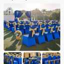 VEVOR Chair Covers, Polyester Spandex Chair Cover, Stretch Slipcovers for Wedding Party Dining Banquet Flat-Front Chair Covers (Royal Blue-a, 50PCS)