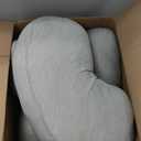 Momcozy Pregnancy Pillows with Cooling Cover, U-Shaped Full Body Maternity Pillow for Side Sleepers 57 Inch - Support for Back, Hip, Belly, Legs for Pregnant Women