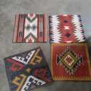 4 Pcs Pillow Cases Handmade Vintage, Size 18" x 18" 
