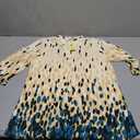 BAISHENGGT Womens 3/4 Sleeve Floral Printed Notch V Neck Blouses Tunics Tops, Medium