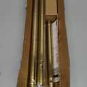 YNL Shower Curtain Rod 34-82 Inches, Non-Slip, Never Rust, No Drill Tension Curtain Rod for Bathroom & Window Stainless Steel Shower Rod, Brushed Gold