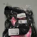 CHuangQi Mouse Ears Solid Black and Pink Bow Headband for Boys & Girls Birthday Party, Pack of 12
