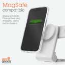 STM Roll Spin MagSafe Case for iPhone 16 Plus - Designed to Calm Your Mind- Fidget Spinning Disc- Impact Absorbing TPU for Enhanced Drop Protection - Magnetic Ring 360 Kickstand - Clear/Black