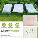 Plant Covers Freeze Protection, 10x33FT Reusable Thickened Winter Floating Row Covers, Frost Cloth Blanket Shade Cloth Garden Fabric Plant Cover for Raised Beds Vegetables Insect Winter Frost