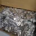 Chibery 50 Pack Full Overlay Soft Close Concealed Frameless Cabinet Hinges, Satin Nickel, 105, Stop at Will 45-105 Degree, Self Closing, 3D Adjustment, Clip On, Stainless Steel for Cupboard Kitchen