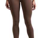 Colorfulkoala Dreamlux No Front Seam Leggings 25"/28" Inseam (Brown, XXL)