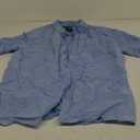 Hurley Men's One and Only Textured Short Sleeve Button Up (Blue Ox), XL 